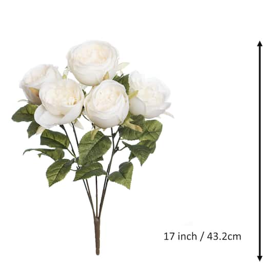 17" Cream Water Resistant Rose Bush by Ashland®
